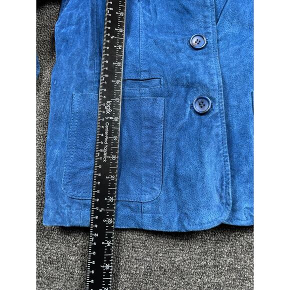 Chadwicks of Boston Jacket Womens 8 Suede Leather Blazer Lined Classic Pockets - Picture 6 of 7